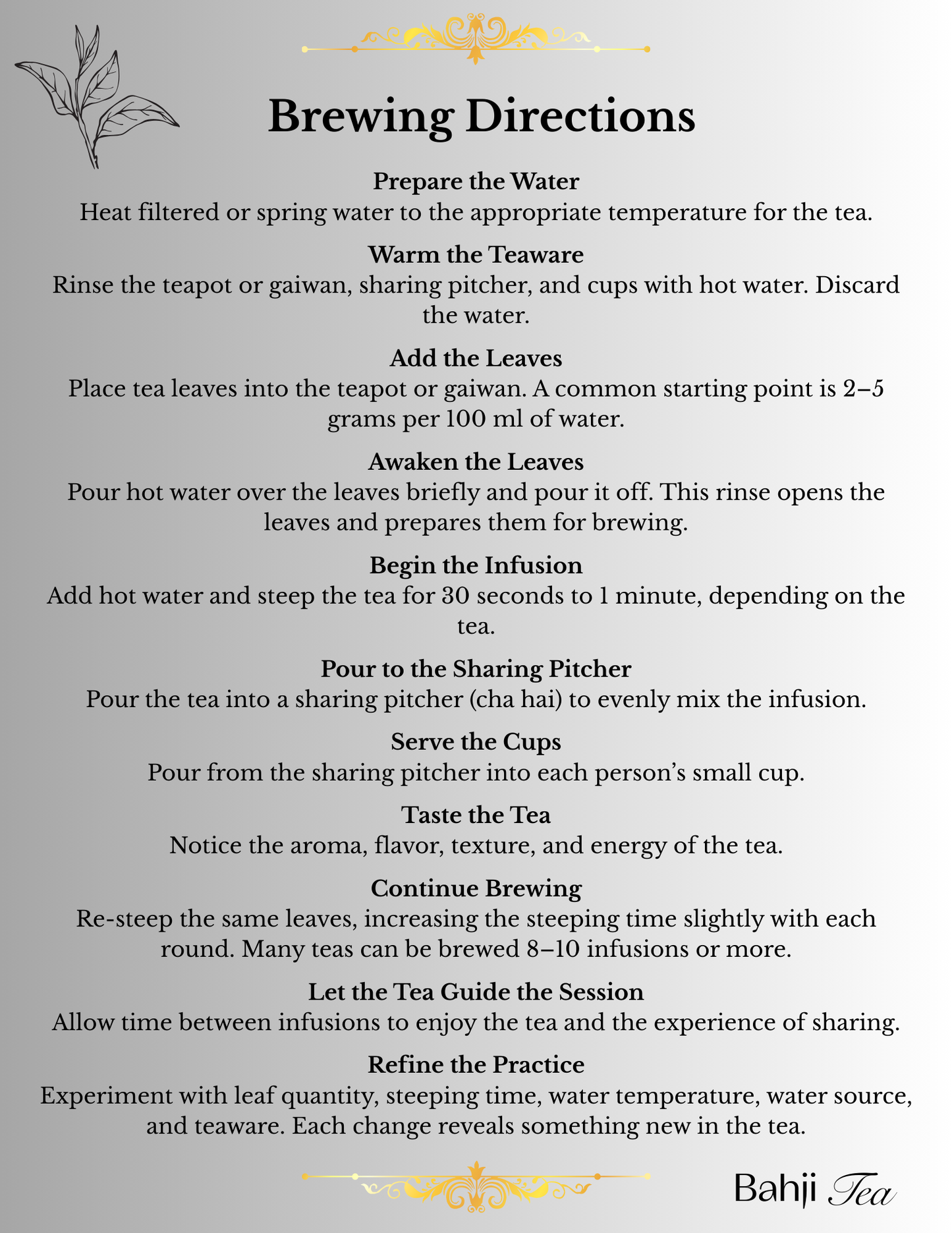 Gong Fu Tea- How to guide