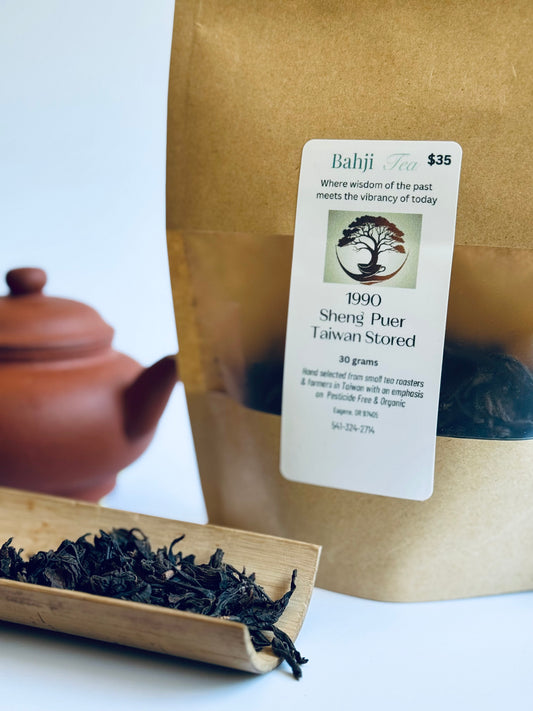 1990 Sheng Puer -  Loose leaf Taiwan storage- 30 grams