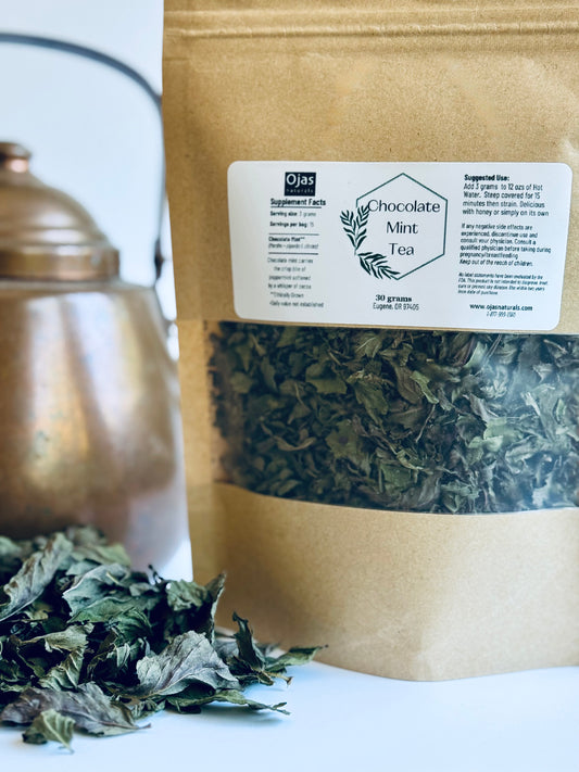 Chocolate Mint Herbal Tea - 30 grams loose leaf bag