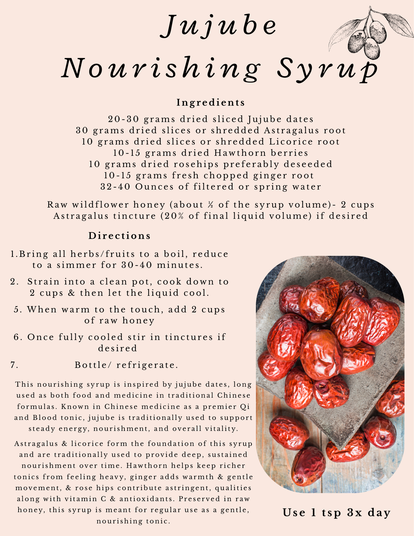 Jujube  Nourishing Syrup