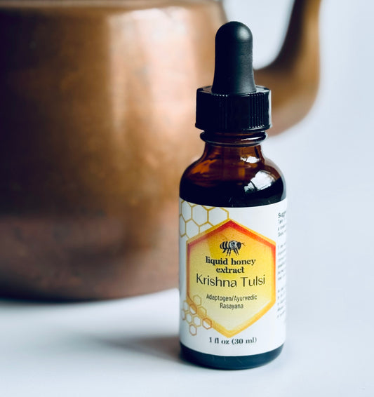 Krishna Tulsi Honey Extract-  1oz Bottle