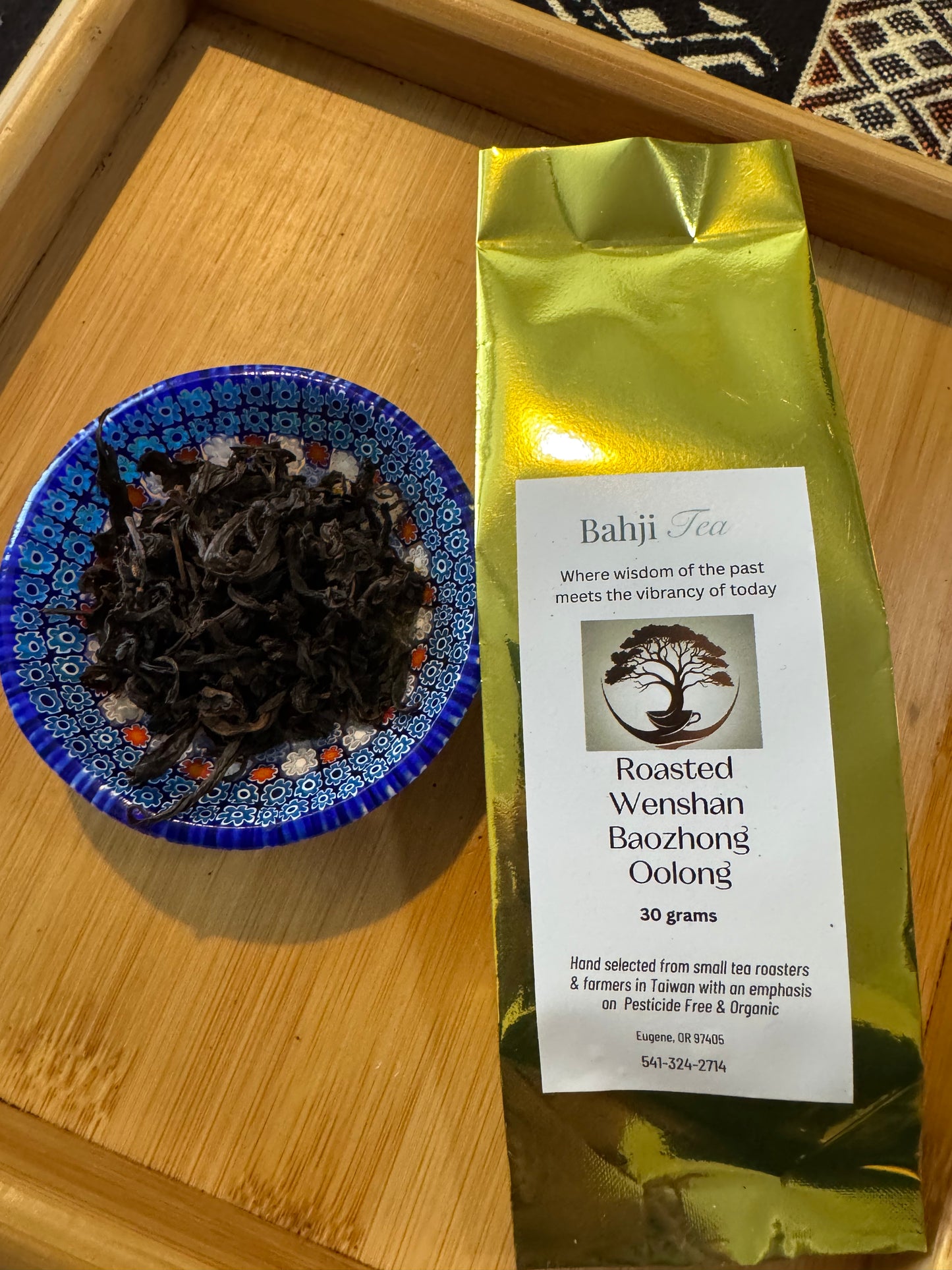 Wenshan Baozhong Oolong- Traditional charcoal roast- 30 grams
